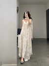 Mutedance 25 Spring/Summer Linen/Silk Printed Long Skirt MD-MD25SS115-HOARY MD25SS113